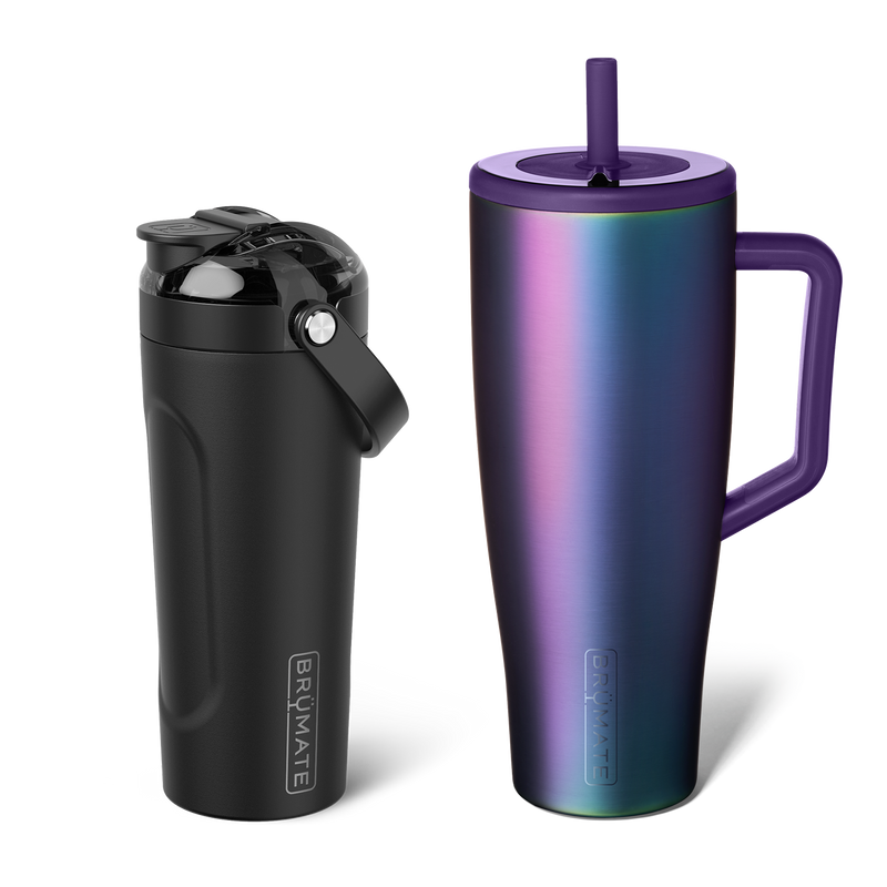 Shake + Glow Bundle | Dark Aura & Matte Black | 40oz/25oz - Party Set