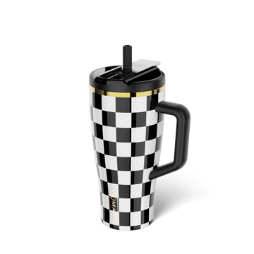 Era Flip 30oz | Black & White Checker - Clean Gym Cup