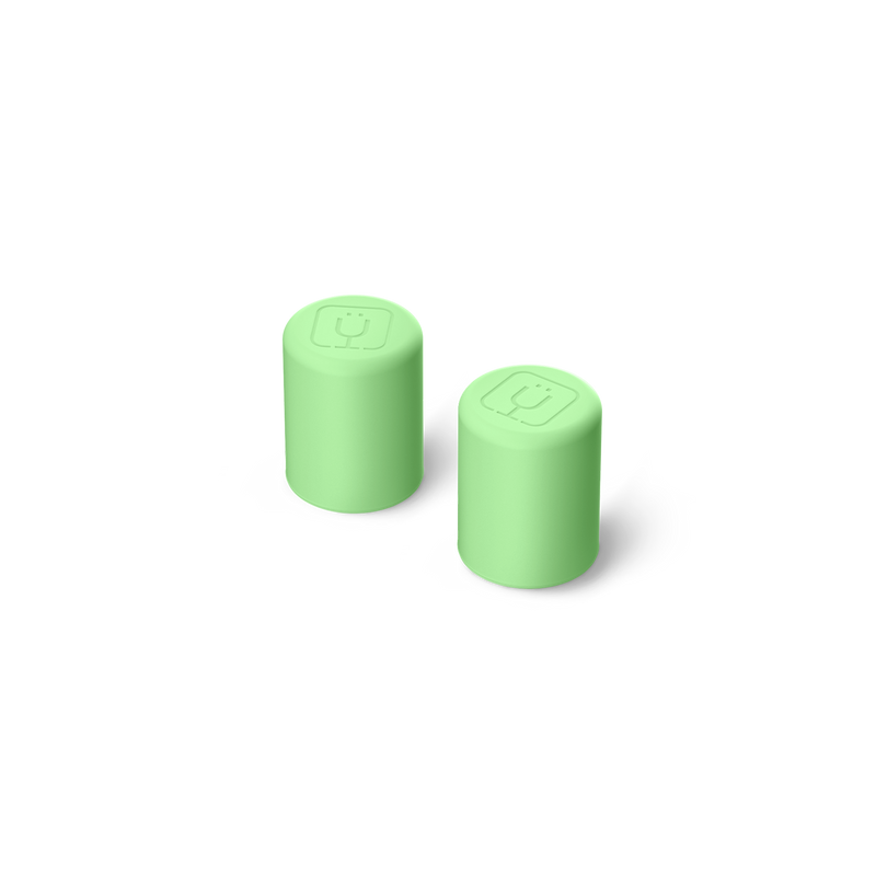 Magnetic Straw Cover | Kiwi | 2-Pack - Smooth Storage Backup