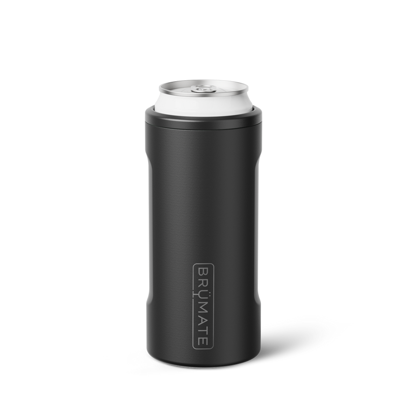 Hopsulator Slim | Matte Black | 12oz Slim Cans - Road Game Sip