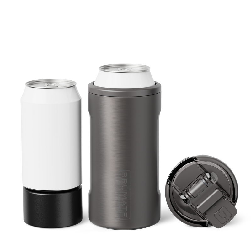 Hopsulator Trio | Black Stainless | 12/16oz Standard Cans - Patio Weekend Fit