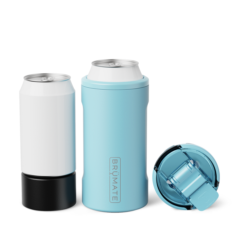 Hopsulator Trio | Glacier | 12/16oz Standard Cans - Cold Tailgate Fit