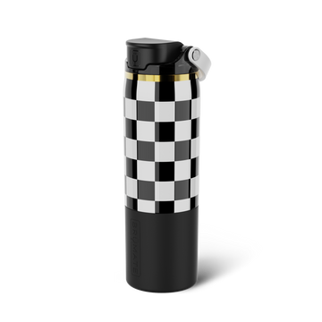 Rise 25oz | Black & White Checker - Road Weekend Sip