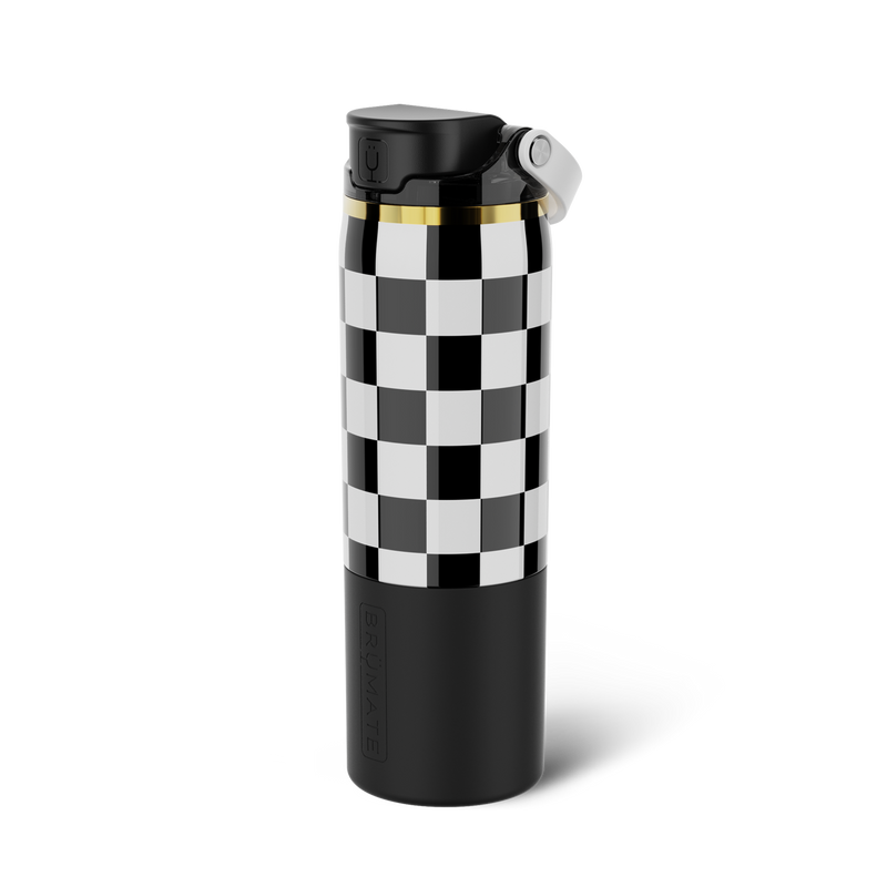 Rise 25oz | Black & White Checker - Road Weekend Sip