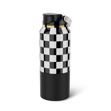 Rise 35oz | Black & White Checker - Daily Morning Tumbler