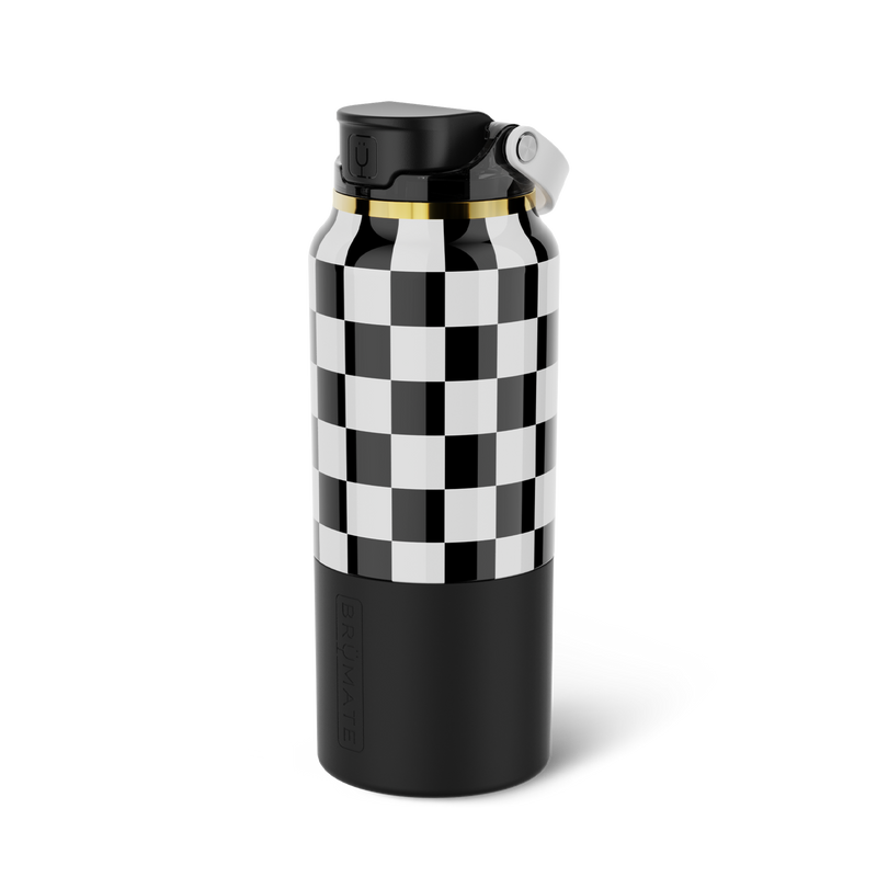 Rise 35oz | Black & White Checker - Daily Morning Tumbler
