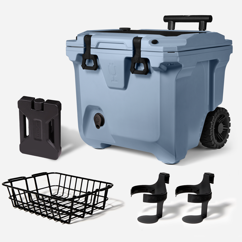 Br Tank 35-Quart Ultimate Day Trip Cooler Bundle | Denim - Family Pair