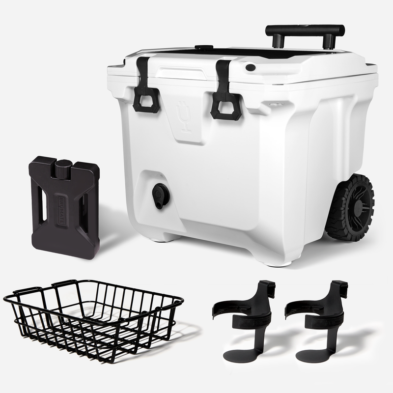 Br Tank 35-Quart Ultimate Day Trip Cooler Bundle | Ice White - Outdoor Pair