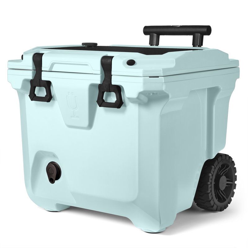 Br Tank 35-Quart Rolling Cooler | Blue Agave - Travel Picnic Trip