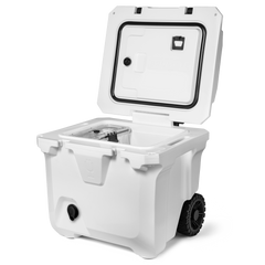 Br Tank 35-Quart Rolling Cooler | Ice White