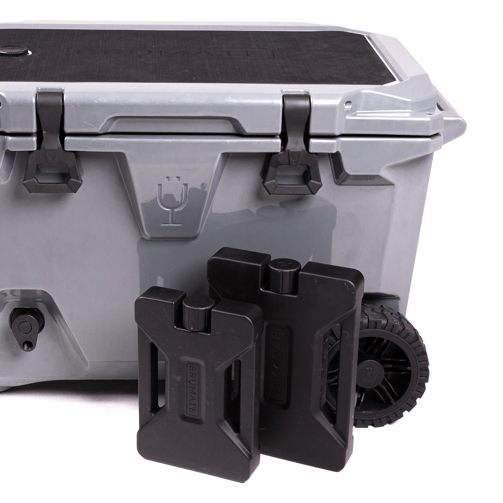 Br Tank 55-Quart Double Drink Holder Cooler Bundle | Charcoal