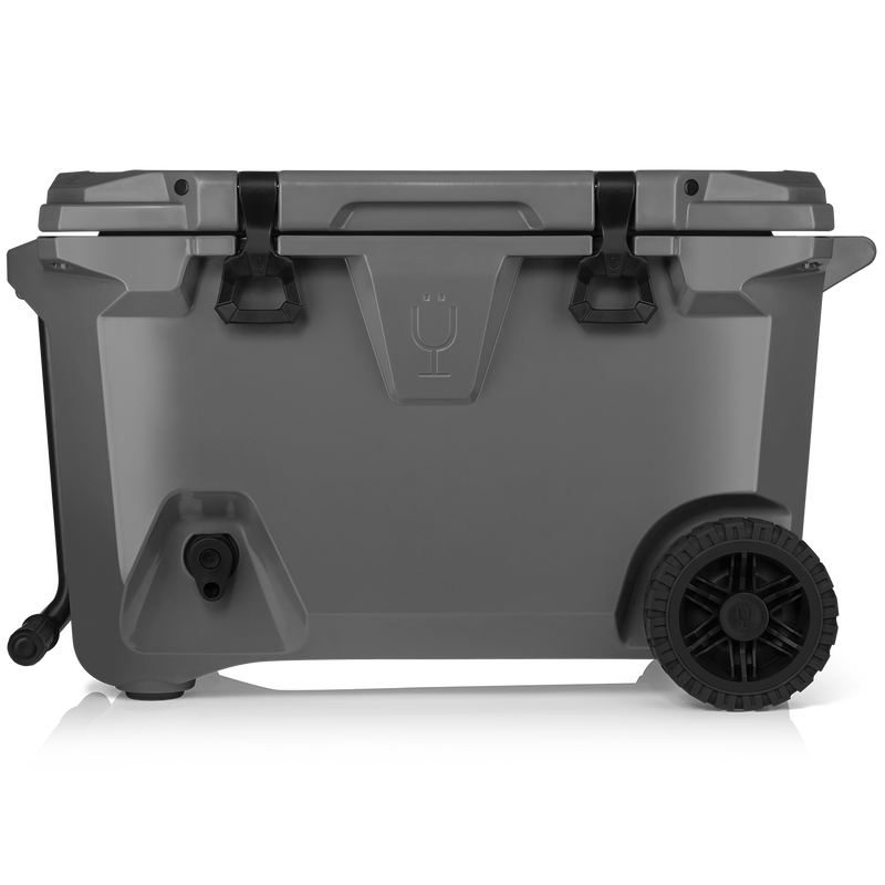 Br Tank 55-Quart Rolling Cooler | Charcoal - Premium Weekend Haul