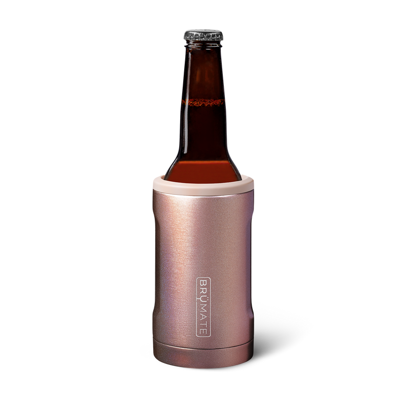 Hopsulator Bott'l | Glitter Rose Gold | 12oz Bottles - Chill Deck Fit
